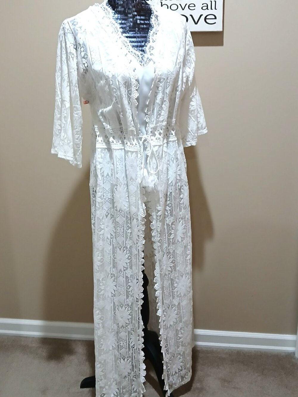 NEW COLLECTION Lace Kimono - Full Length
